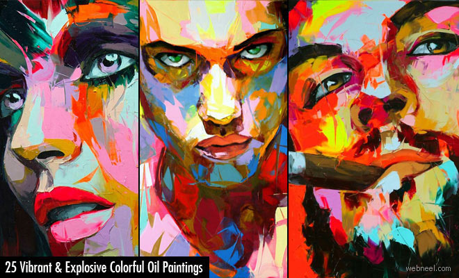 25 Vibrant and Explosive Colorful Paintings by Francoise Nielly