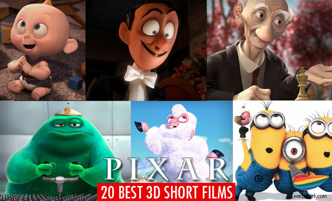 20 Award Winning 3D Pixar Short Films for your inspiration