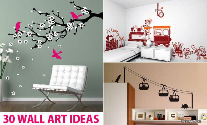 30 Beautiful Wall Art Ideas And Diy Paintings For Your Inspiration - Wall Painting Designs Images