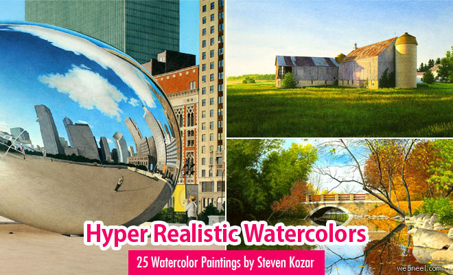 25 Hyper Realistic Watercolor Paintings by Steven Kozar 