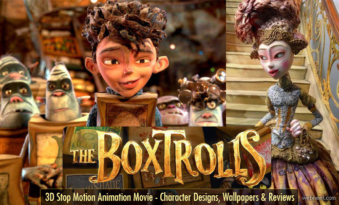 The Boxtrolls - 3D Stop Motion Animation Movie Character Designs Trailers and Wallpapers
