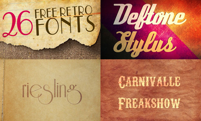26 Beautiful Free Retro Style Fonts - Download
