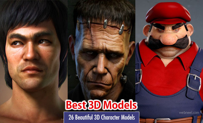 26 Beautiful 3D Character Models and 3D Illustrations for your inspiration