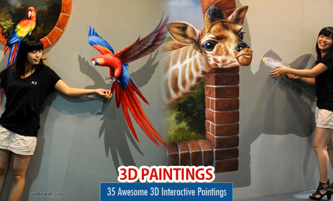 35 Awesome 3D Interactive Paintings - Magic Art works at Special Exhibition part 2