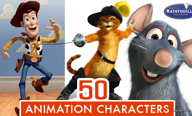 Top 50 Animated Movie Cartoon Characters of All Time