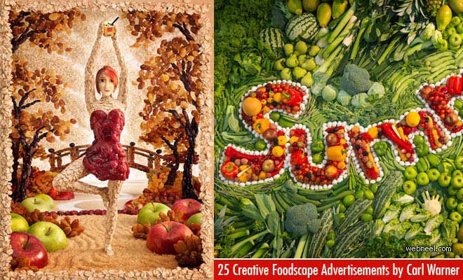 25 Creative and Mind-Blowing Foodscape Advertisements by Carl Warner