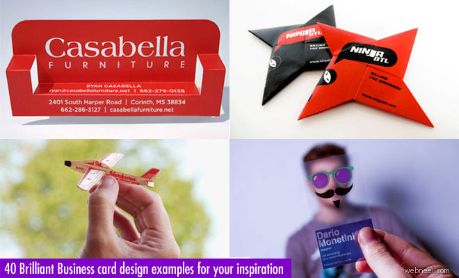 40 Brilliant Business card design examples for your inspiration