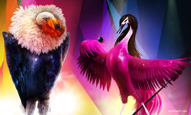 Eurovision Song Birds - Creative Concept and Print Ads Promo from Metro Sweden