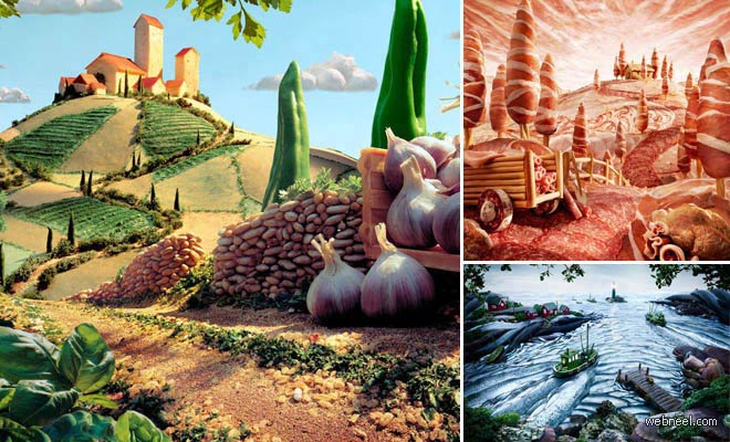 20 Mind Blowing Foodscapes and Advertising Photo manipulations by Carl warner