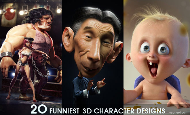 50 Most Funniest 3D character designs - 3D Funny Characters