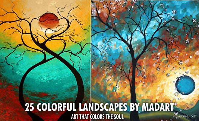 25 Mind blowing Colorful Landscapes by MADART - Ultra Modern Contemporary Art