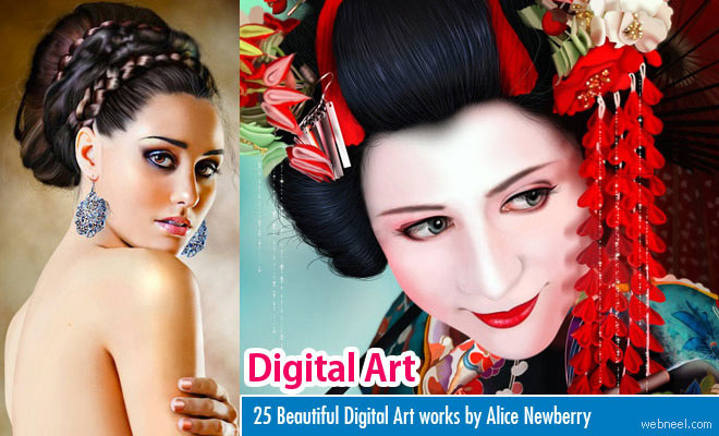 25 Beautiful Digital Paintings and Art works by Alice Newberry