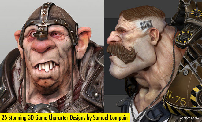 25 Stunning 3D Game Character Designs by Samuel Compain