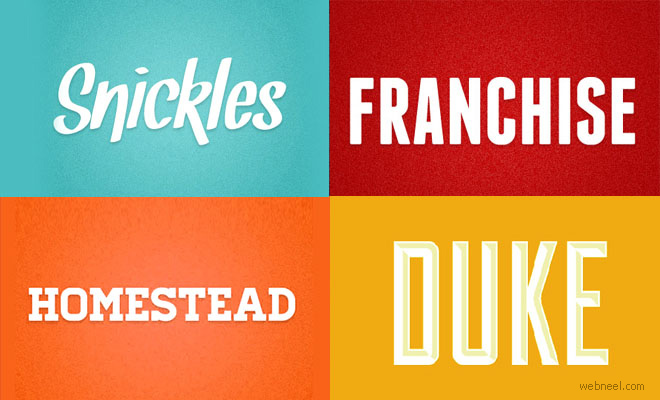 24 Professional Free Fonts for Graphic and Web designers - Download now