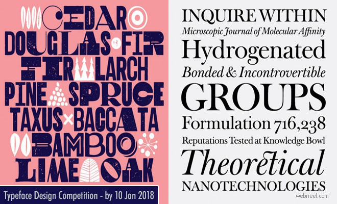 21st TDC Typeface Design Competition calls for entries - 10 Jan 2018