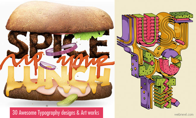 30 Awesome Typography designs and Art works for your inspiration
