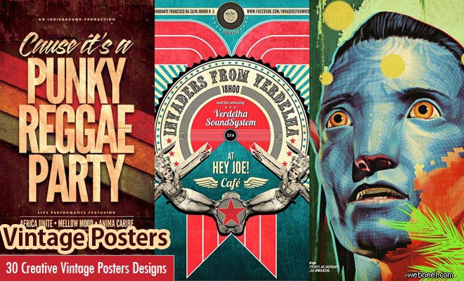 30 Creative Vintage Posters Design examples from around the world - part 2