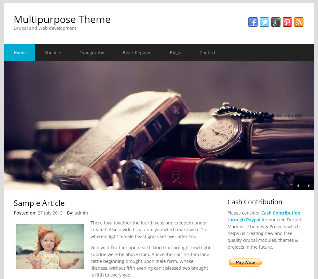 Multipurpose Theme   Free Drupal Theme