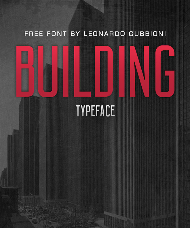 Modern Free Font   Building