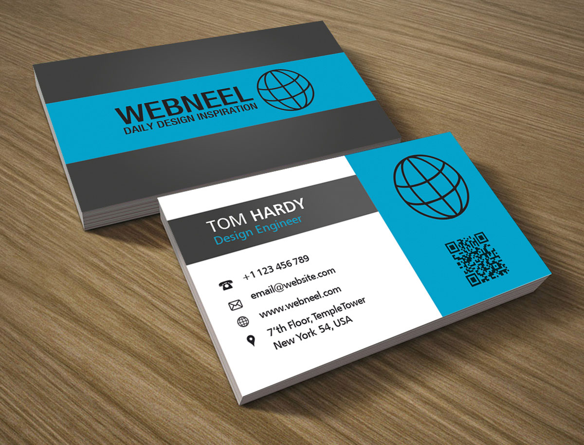 Stylish business card template   Free Download