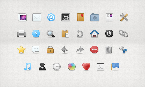 30 Lovely Toolbar Icons