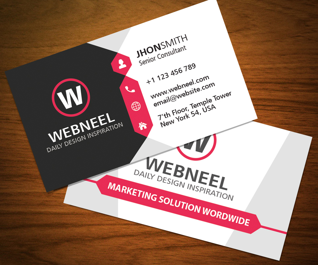 21 Modern business card template free download - Freedownload Throughout Free Business Card Templates In Psd Format