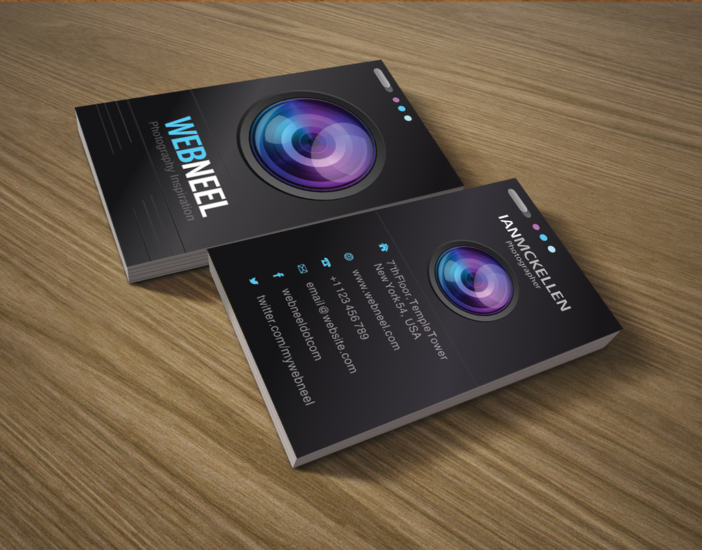 Photography Business Card Design template 22 - Freedownload With Regard To Free Business Card Templates For Photographers
