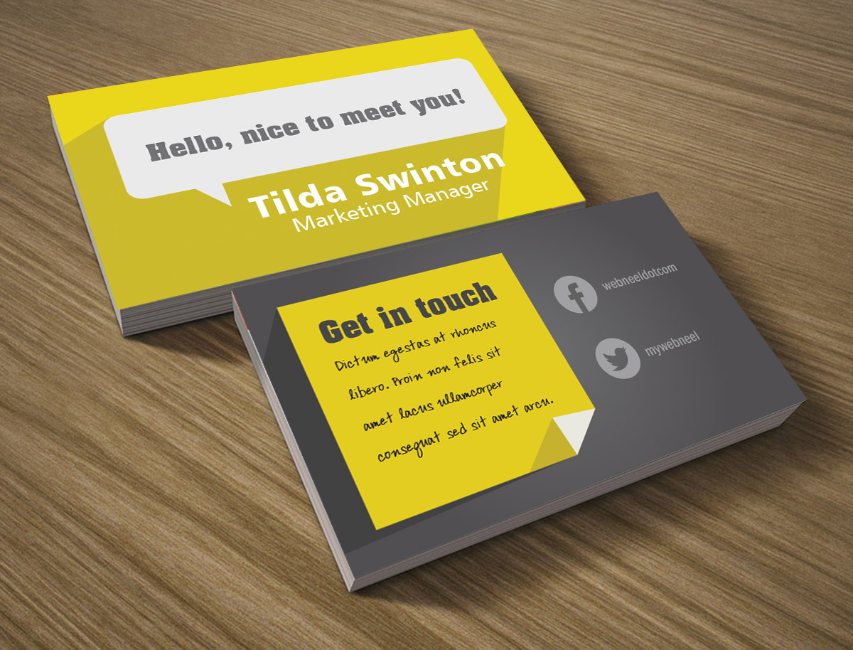 9 Modern business card template