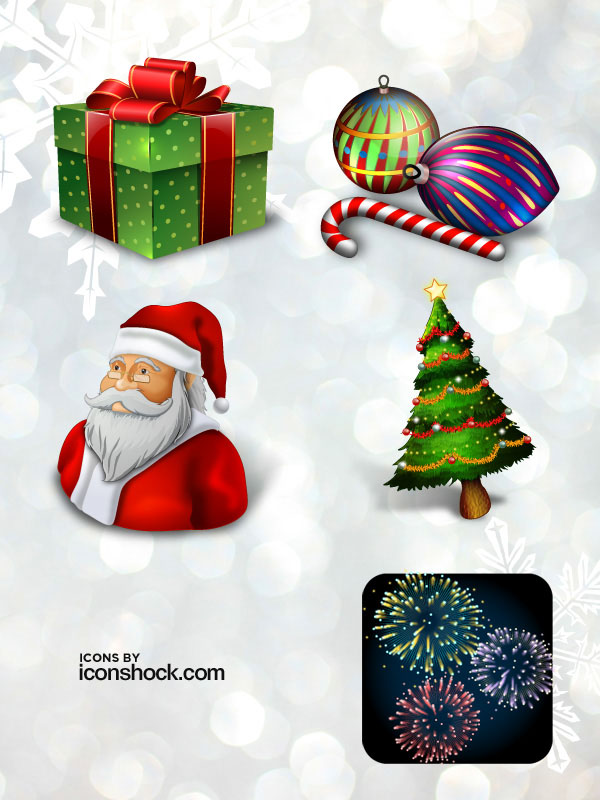 Free Christmas Icon set   Santa Tree