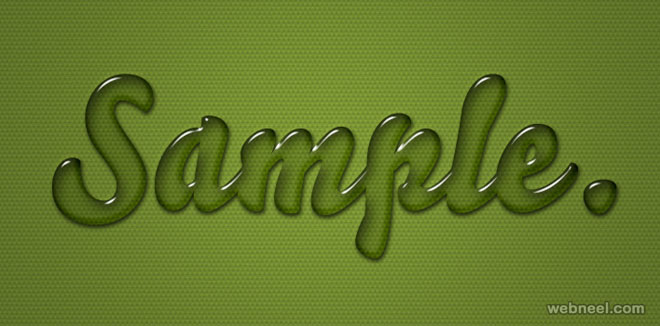 Gel Text Effects PhotoShop Layer Styles