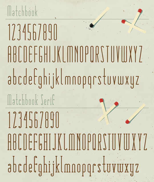 Matchbook Serif ( 50 Free Professional Fonts for Designers )