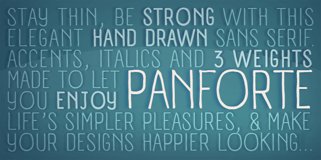 Panforte Font ( 50 Free Professional Fonts for Designers )