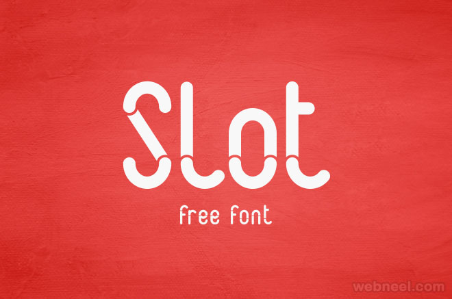 Slot - free font by Adrien Coquet ( 50 Royalty free fonts for designers )