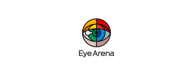 12 eye logo design