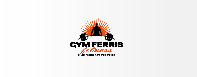 gym ferris fitness logo design