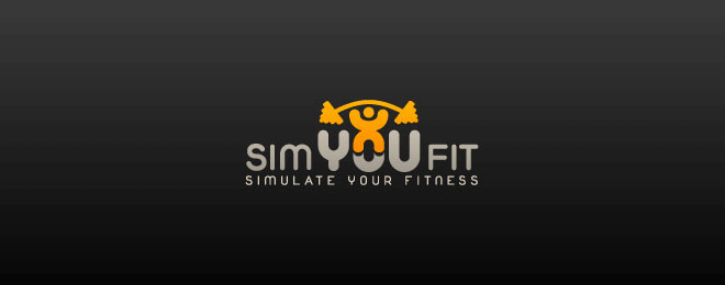 24 gym fitness logo design