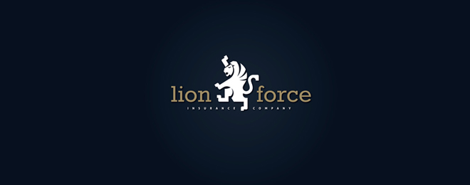 34 lion logo design