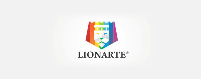 5 lion logo design