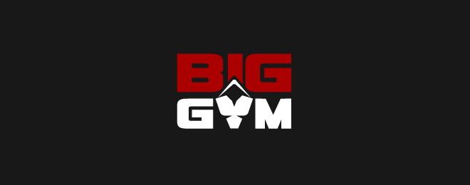 9 big gym fitness logo design
