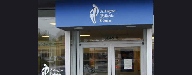 arlington pediatric center failed logo