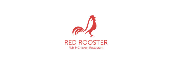 red rooster logo design
