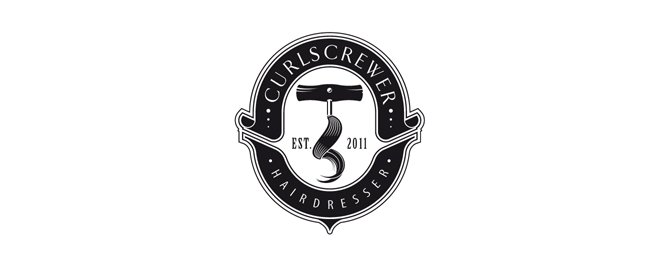 23 salon barber logo design