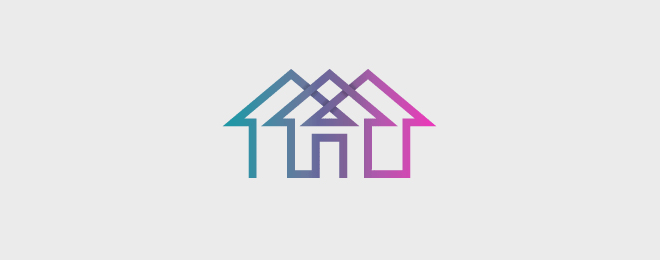 4 house logo