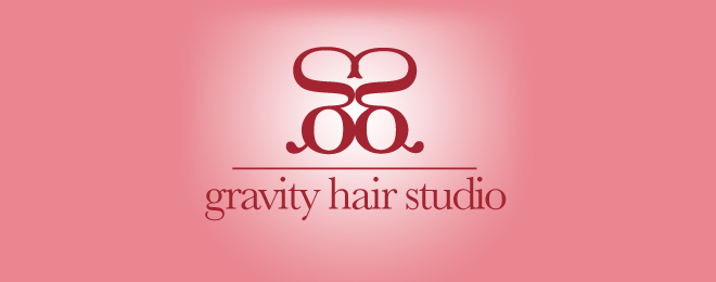 7 salon barber logo design