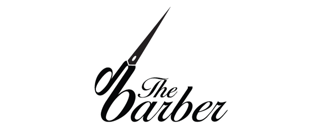 9 salon barber logo design