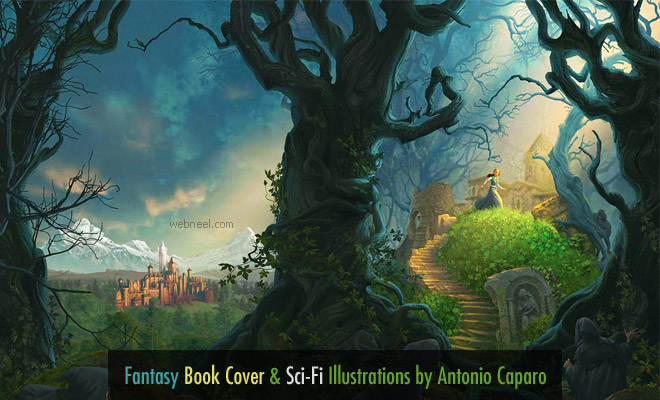 Fantasy Book Cover and Sci-Fi  Illustrations by Antonio Caparo