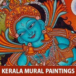 India mythology redefined - Kerala mural paintings by Dileep and Hariharan Swastik
