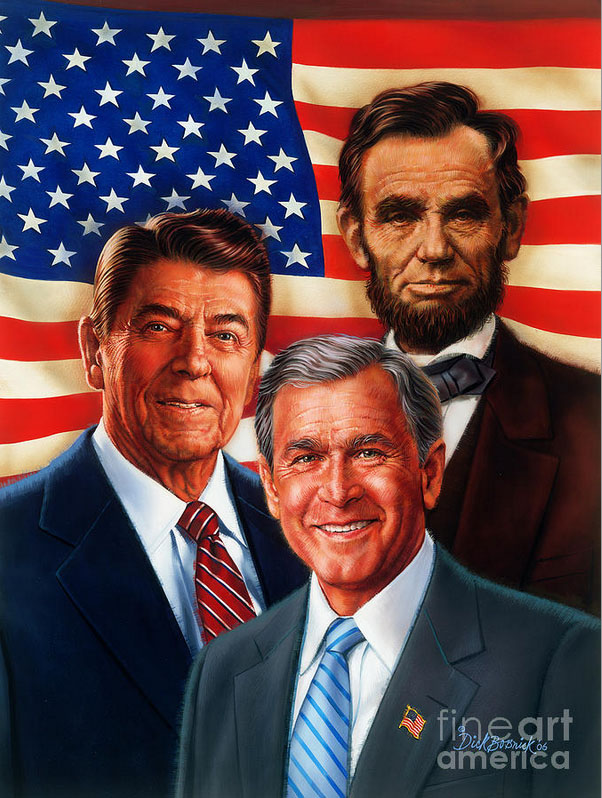 america president painting dick bobnick