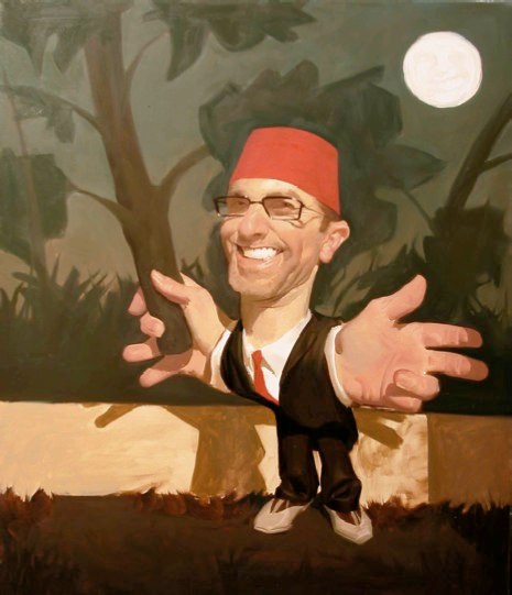 paintings illustration caricature Daniel-Adel-Updated Self Portrait