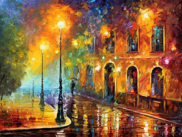 colorful painting best beautiful leonid afremov vivid colored oil acrylic water color (11)